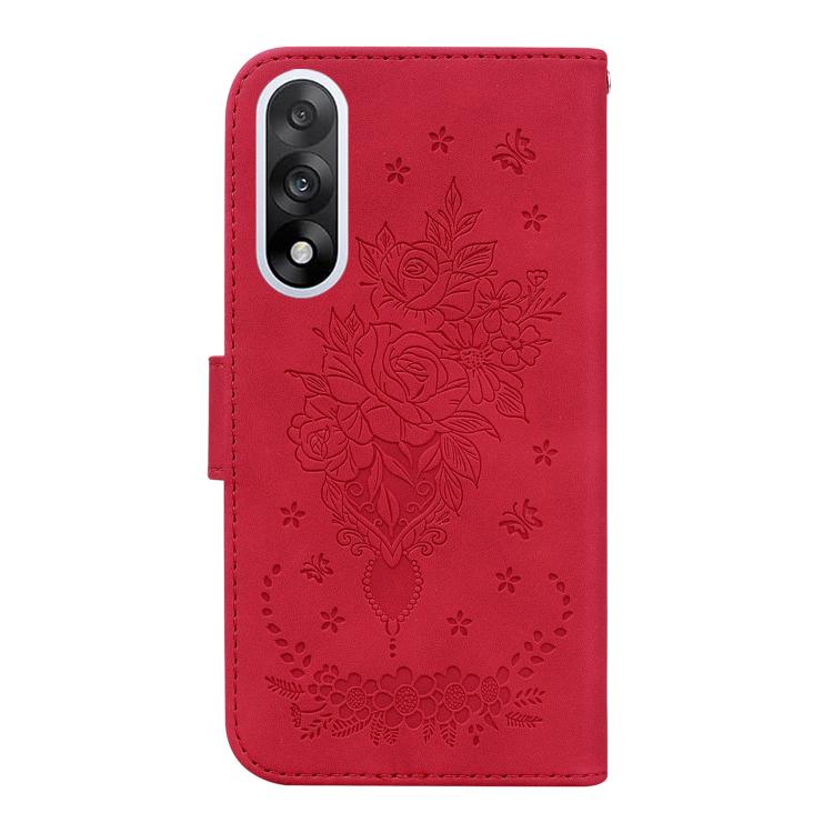 For OnePlus Ace 5 Ultra / Nord 5 5G Butterfly Rose Embossed Leather Phone Case