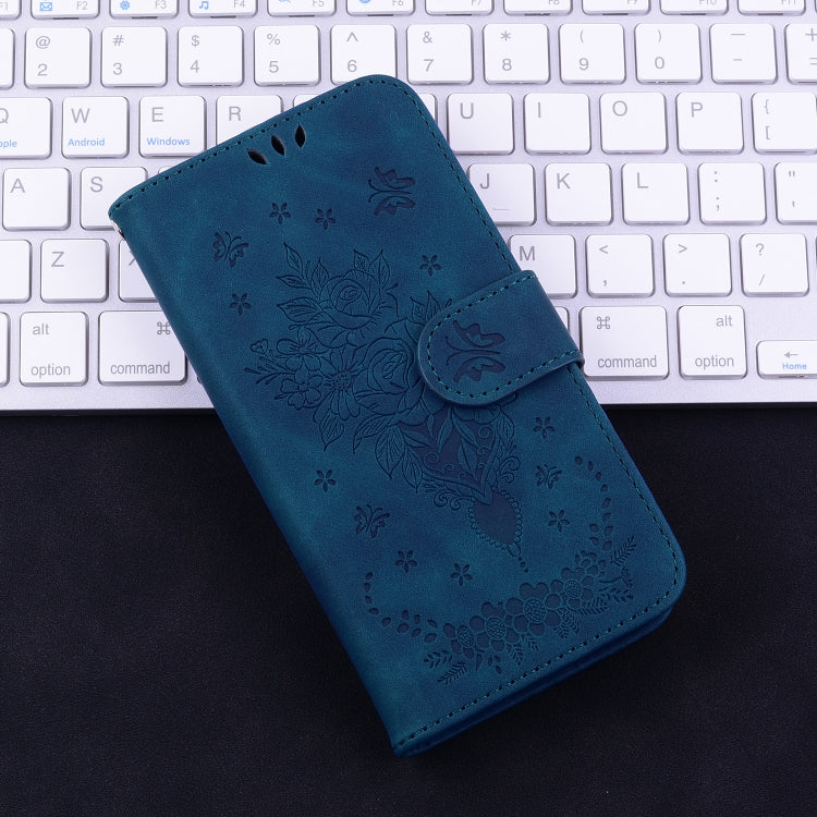 For Sony Xperia 1 VI Butterfly Rose Embossed Leather Phone Case