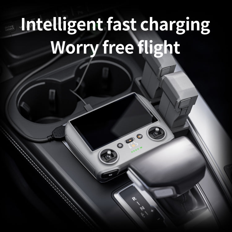 For Mini 3 / Mini 3 Pro STARTRC 2 in 1 Battery Charging Car Charger(Silver)