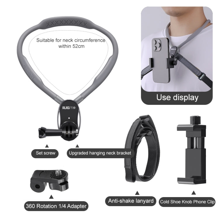 RUIGPRO Lazy Neck Bracket POV View Mount