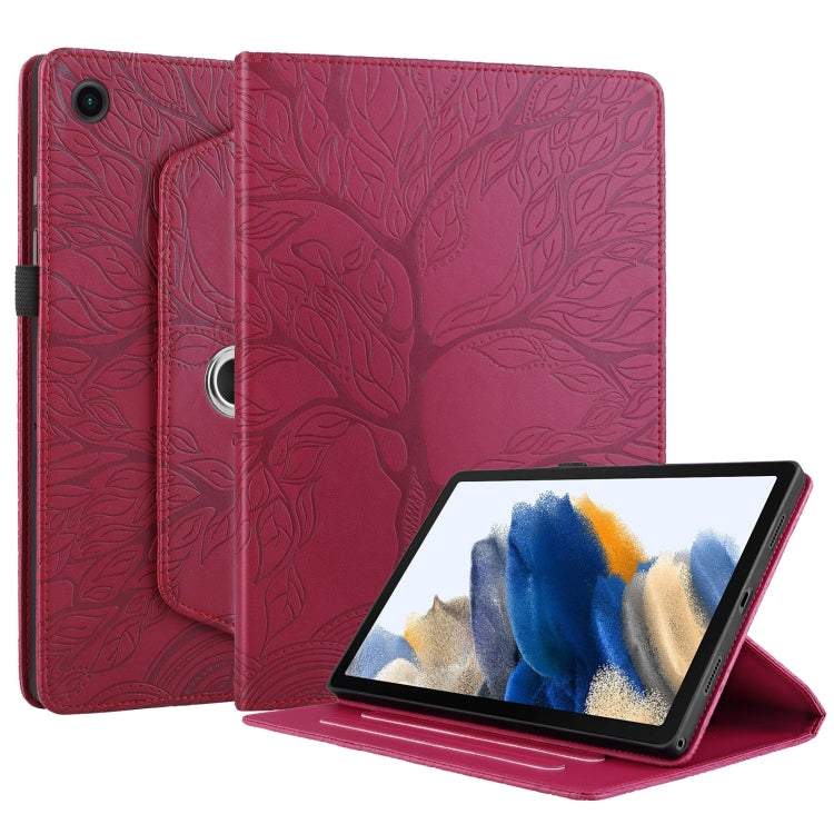 For Lenovo Tab M10 Plus 10.6 3rd Gen Tree Life Embossed Rotation Leather Smart Tablet Case