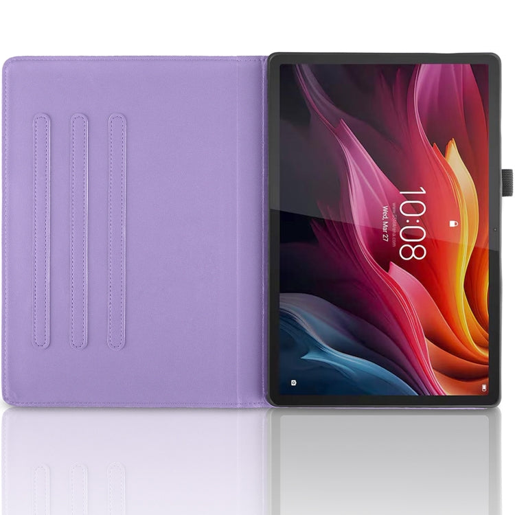 For Lenovo Tab P12 / Xiaoxin Pad Pro 12.7 2025 Tree Life Embossed Rotation Leather Tablet Case