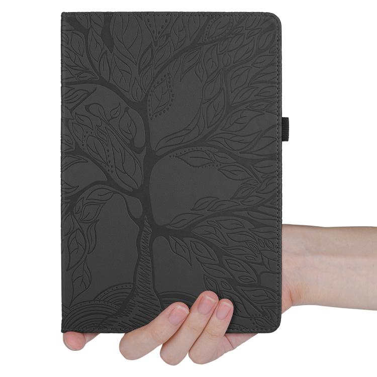 For Lenovo Xiaoxin Pad 12.1 2025 Tree Life Embossed Rotation Leather Tablet Case