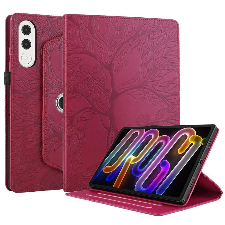 For Lenovo Xiaoxin Pad Pro GT 11.1 2025 Tree Life Embossed Rotation Leather Tablet Case