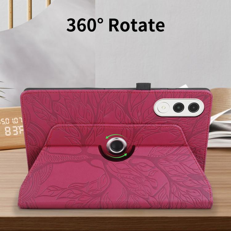 For Lenovo Xiaoxin Pad Pro GT 11.1 2025 Tree Life Embossed Rotation Leather Tablet Case