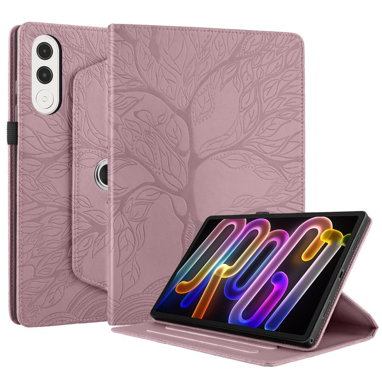 For Lenovo Xiaoxin Pad Pro GT 11.1 2025 Tree Life Embossed Rotation Leather Tablet Case