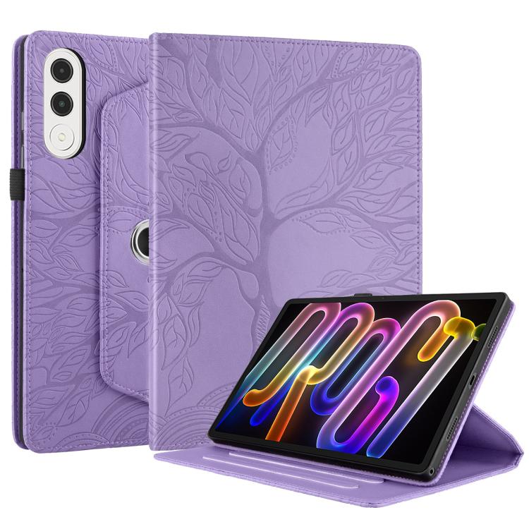 For Lenovo Xiaoxin Pad Pro GT 11.1 2025 Tree Life Embossed Rotation Leather Tablet Case