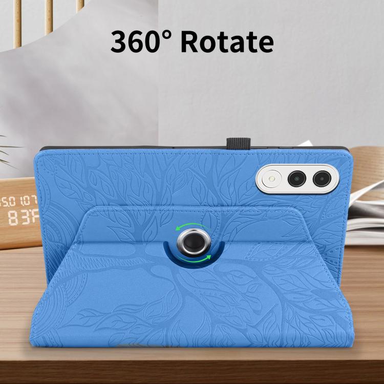For Lenovo Xiaoxin Pad Pro GT 11.1 2025 Tree Life Embossed Rotation Leather Tablet Case