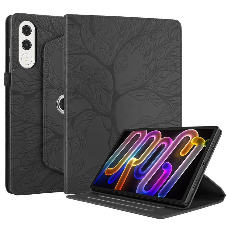 For Lenovo Xiaoxin Pad Pro GT 11.1 2025 Tree Life Embossed Rotation Leather Tablet Case