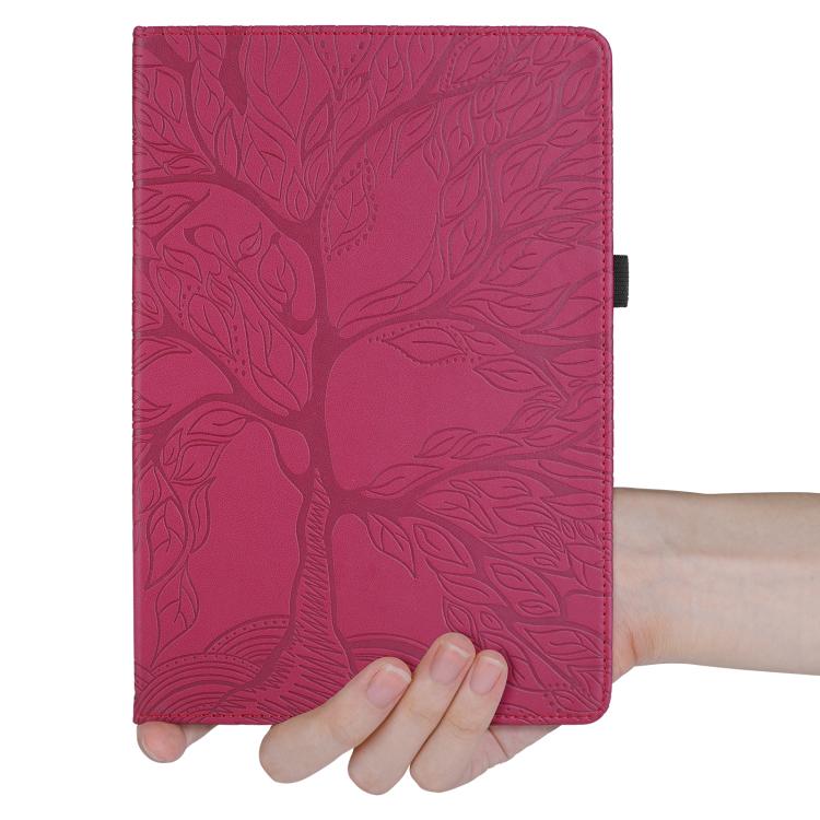 For Lenovo Idea Tab Pro Gen 2 13 Tree Life Embossed Rotation Leather Tablet Case