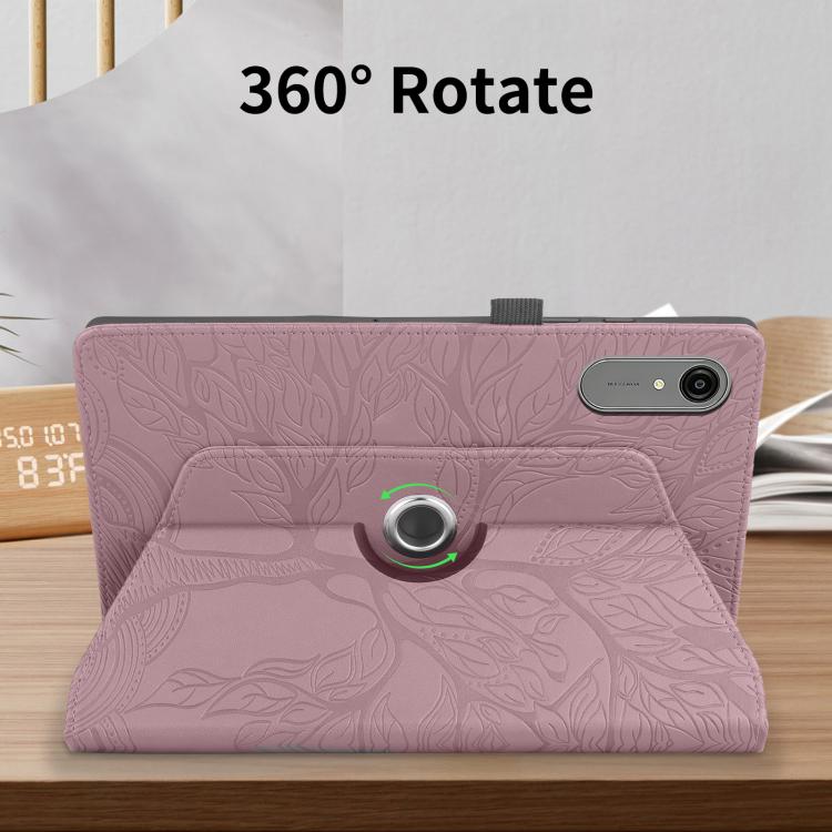 For Lenovo Idea Tab Pro Gen 2 13 Tree Life Embossed Rotation Leather Tablet Case