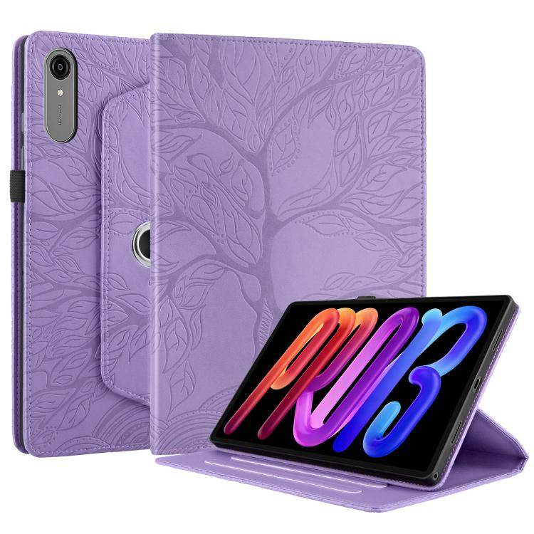 For Lenovo Idea Tab Pro Gen 2 13 Tree Life Embossed Rotation Leather Tablet Case