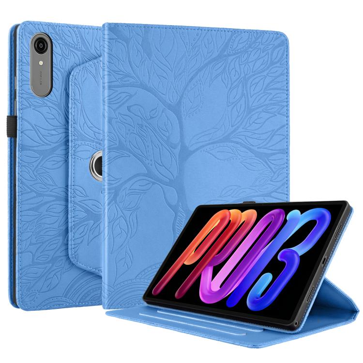 For Lenovo Idea Tab Pro Gen 2 13 Tree Life Embossed Rotation Leather Tablet Case