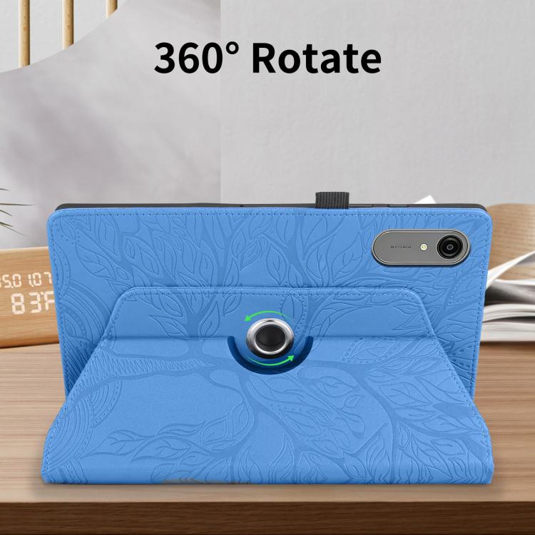 For Lenovo Idea Tab Pro Gen 2 13 Tree Life Embossed Rotation Leather Tablet Case
