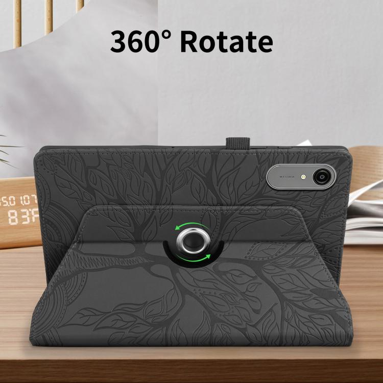 For Lenovo Idea Tab Pro Gen 2 13 Tree Life Embossed Rotation Leather Tablet Case