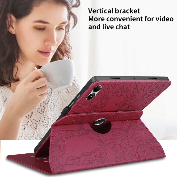 For Xiaomi Redmi Pad Pro 12.1 Tree Life Embossed Rotation Leather Tablet Case