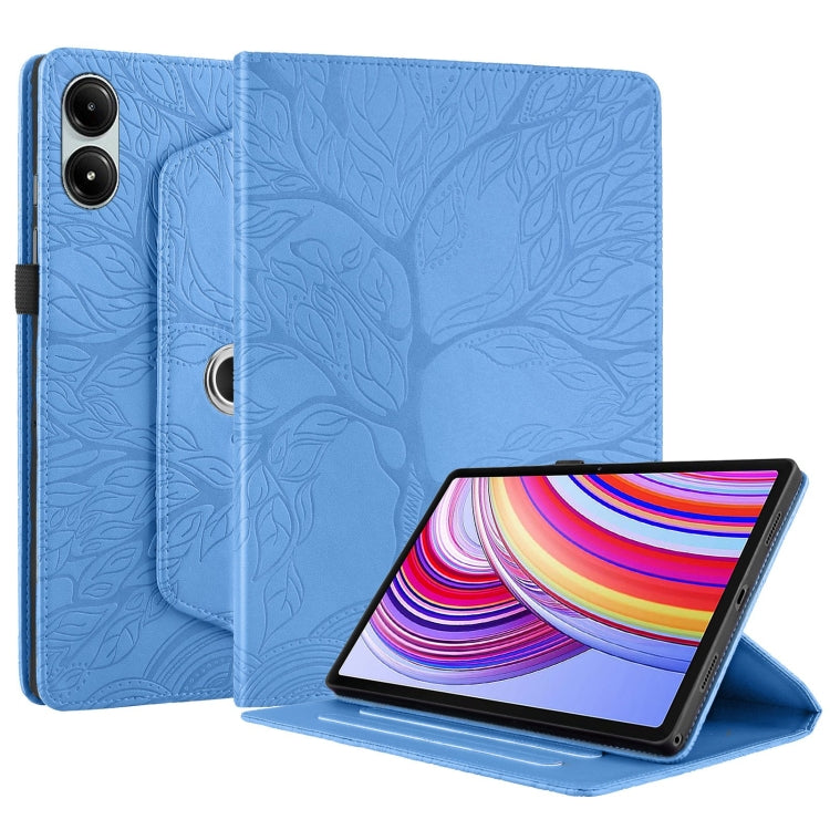 For Xiaomi Redmi Pad Pro 12.1 Tree Life Embossed Rotation Leather Tablet Case