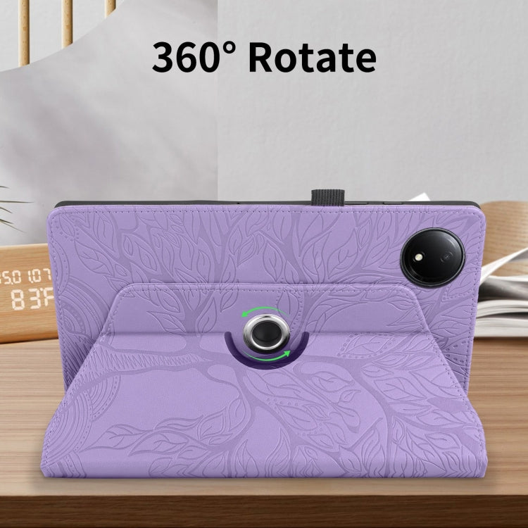 For Xiaomi Redmi Pad SE 8.7 4G Tree Life Embossed Rotation Leather Tablet Case