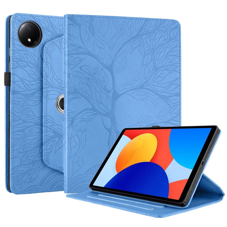 For Xiaomi Redmi Pad SE 8.7 4G Tree Life Embossed Rotation Leather Tablet Case