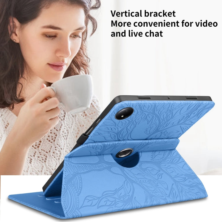 For Xiaomi Redmi Pad SE 8.7 4G Tree Life Embossed Rotation Leather Tablet Case