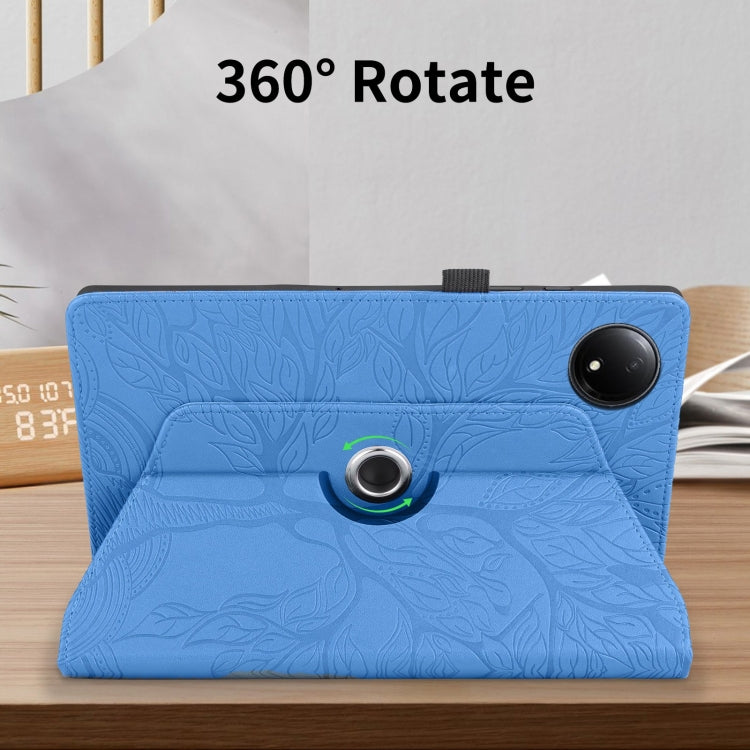 For Xiaomi Redmi Pad SE 8.7 4G Tree Life Embossed Rotation Leather Tablet Case