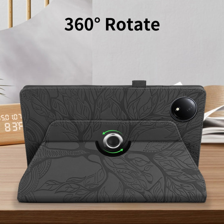 For Xiaomi Redmi Pad SE 8.7 4G Tree Life Embossed Rotation Leather Tablet Case