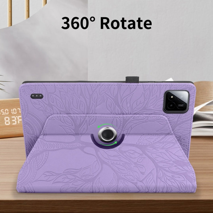 For Xiaomi Pad 7 / 7 Pro Tree Life Embossed Rotation Leather Tablet Case