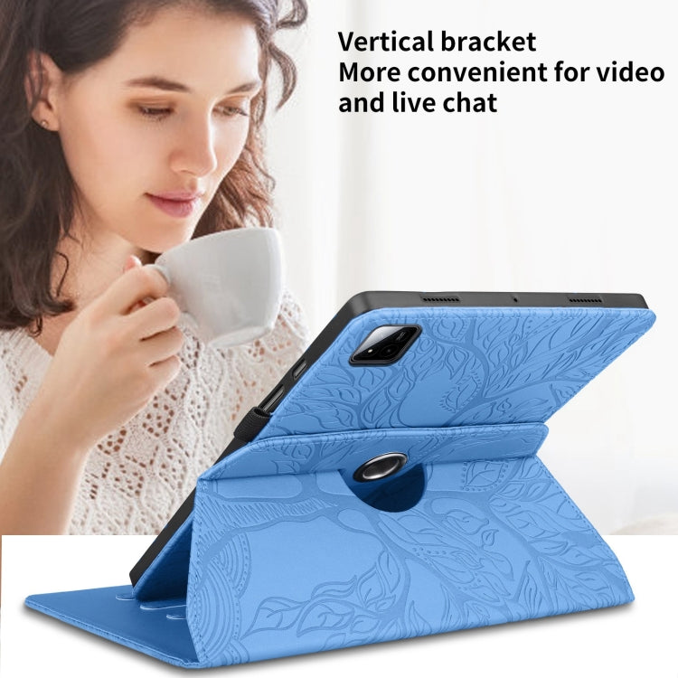 For Xiaomi Pad 7 / 7 Pro Tree Life Embossed Rotation Leather Tablet Case