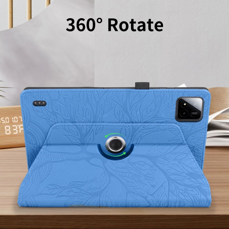 For Xiaomi Pad 7 / 7 Pro Tree Life Embossed Rotation Leather Tablet Case