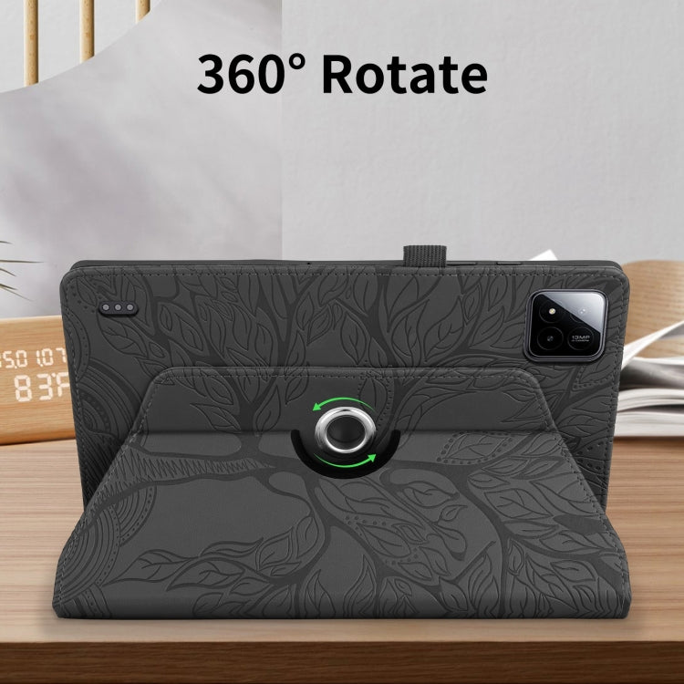 For Xiaomi Pad 7 / 7 Pro Tree Life Embossed Rotation Leather Tablet Case