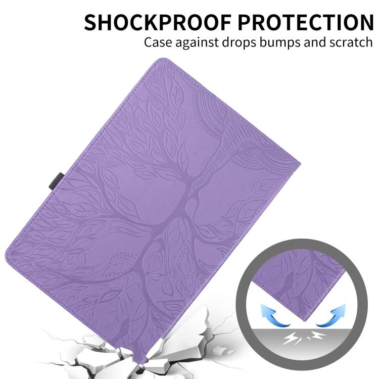 For Xiaomi Redmi Pad 2 Tree Life Embossed Rotation Leather Tablet Case