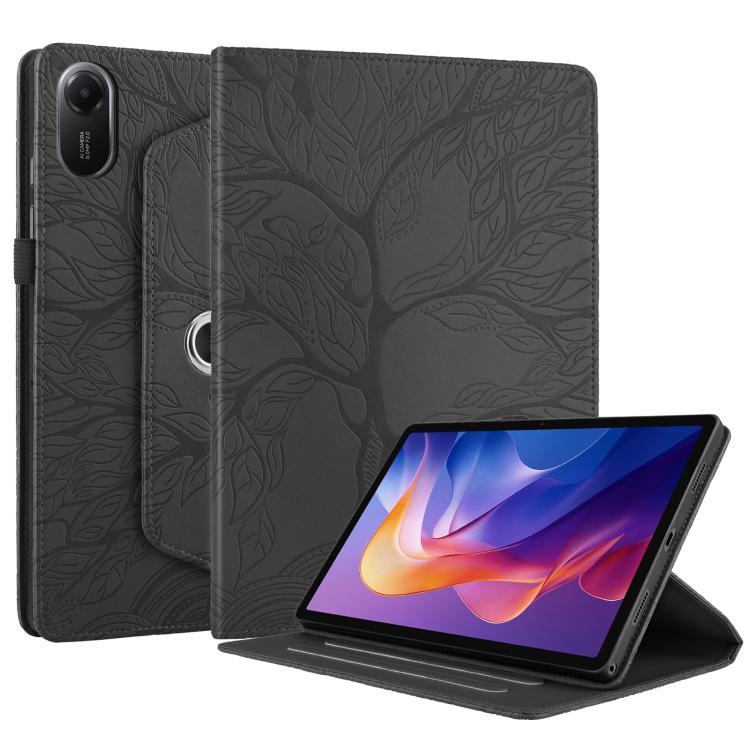 For Xiaomi Redmi Pad 2 Tree Life Embossed Rotation Leather Tablet Case