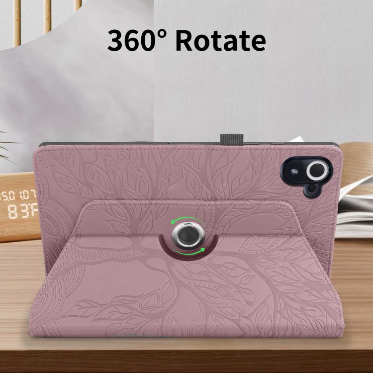 For Xiaomi Redmi K Pad Tree Life Embossed Rotation Leather Tablet Case