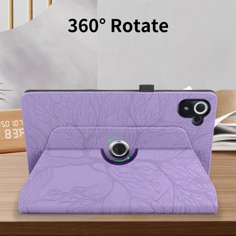 For Xiaomi Redmi K Pad Tree Life Embossed Rotation Leather Tablet Case