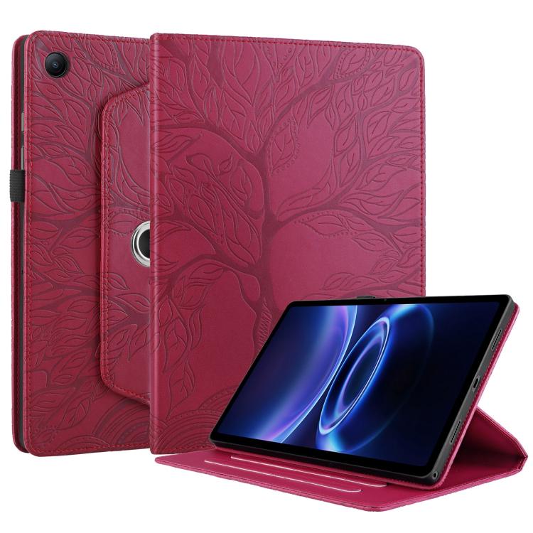 For Xiaomi Redmi Pad 2 SE 9.7 2026 Tree Life Embossed Rotation Leather Tablet Case