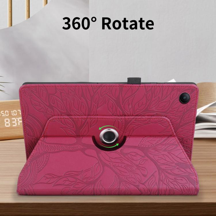 For Xiaomi Redmi Pad 2 SE 9.7 2026 Tree Life Embossed Rotation Leather Tablet Case