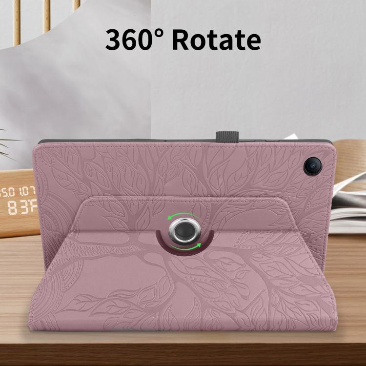 For Xiaomi Redmi Pad 2 SE 9.7 2026 Tree Life Embossed Rotation Leather Tablet Case