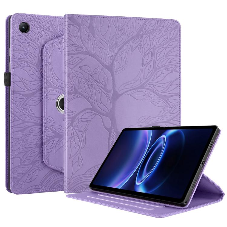 For Xiaomi Redmi Pad 2 SE 9.7 2026 Tree Life Embossed Rotation Leather Tablet Case