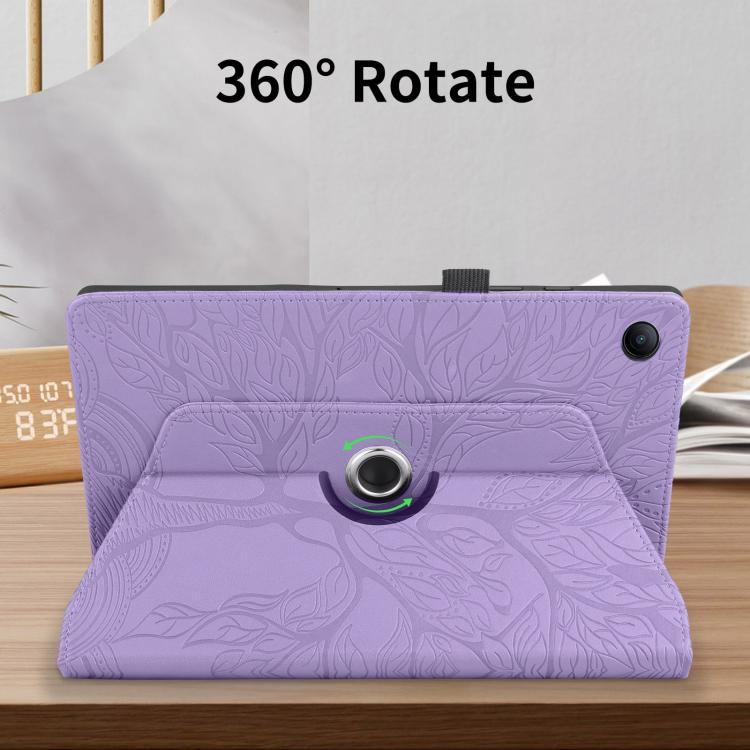 For Xiaomi Redmi Pad 2 SE 9.7 2026 Tree Life Embossed Rotation Leather Tablet Case