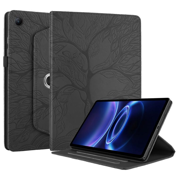For Xiaomi Redmi Pad 2 SE 9.7 2026 Tree Life Embossed Rotation Leather Tablet Case