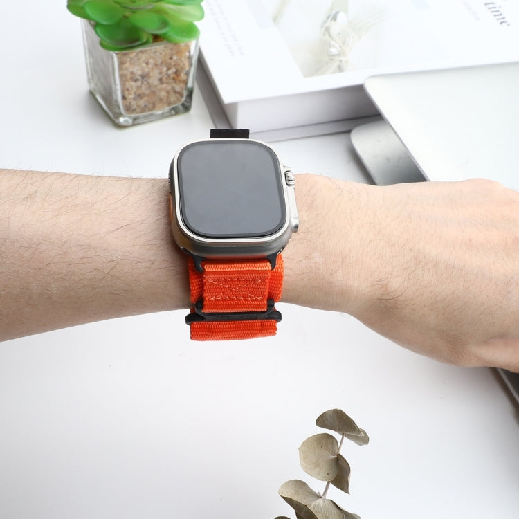 For Apple Watch Series 10 46mm AW Nylon Two-Section Watch Band