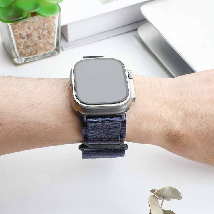 For Apple Watch Series 10 42mm AW Nylon Two-Section Watch Band
