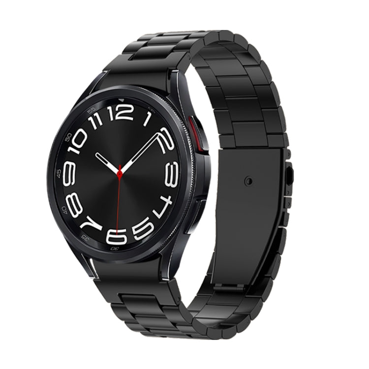 For Samsung Galaxy Watch 6 Three Strains Metal Watch Band