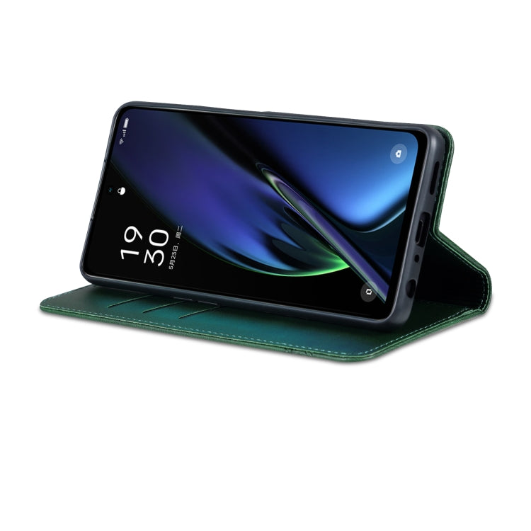 For OPPO K11x AZNS Magnetic Calf Texture Flip Leather Phone Case