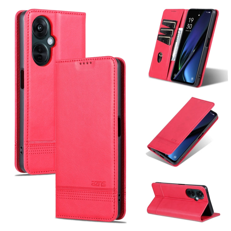 For OPPO K11x AZNS Magnetic Calf Texture Flip Leather Phone Case