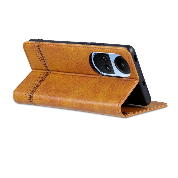 For OPPO Reno10 Global AZNS Magnetic Calf Texture Flip Leather Phone Case