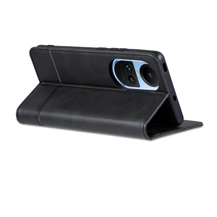 For OPPO Reno10 Global AZNS Magnetic Calf Texture Flip Leather Phone Case