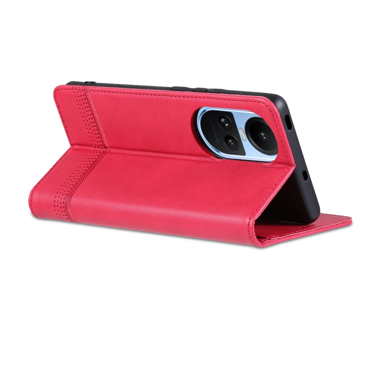 For OPPO Reno10 Global AZNS Magnetic Calf Texture Flip Leather Phone Case