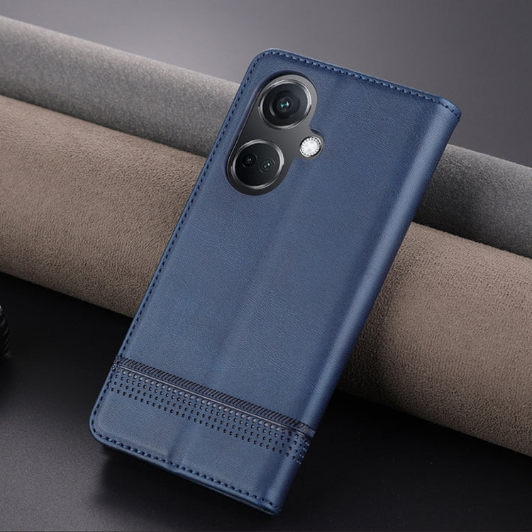 For OPPO K11 5G / OnePlus Nord CE3 AZNS Magnetic Calf Texture Flip Leather Phone Case