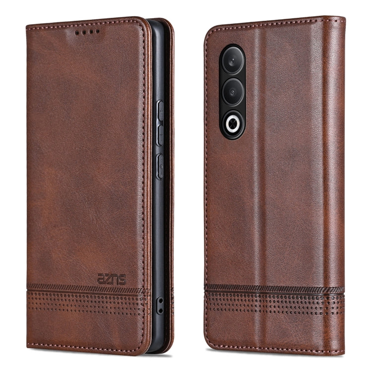 For OPPO K12 AZNS Magnetic Calf Texture Flip Leather Phone Case